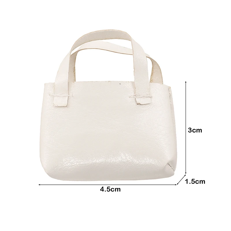 Cute Mini Simulated Leather Bag Handbag Miniature Doll Bag Toys Decor Kids Gifts