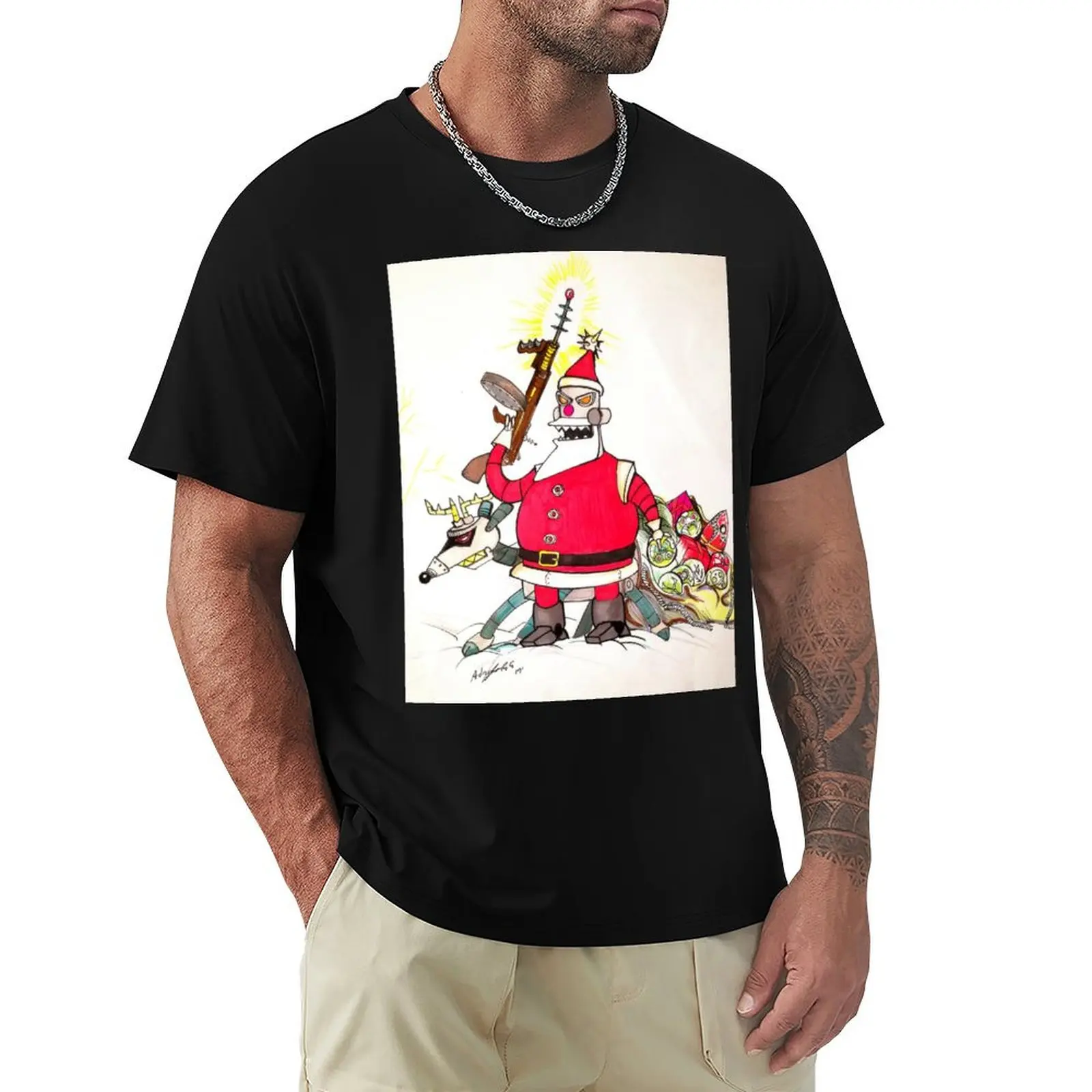 

Robot Santa Claus futurama T-Shirt funny gifts shirts graphic tee custom t shirt t shirts for men graphic