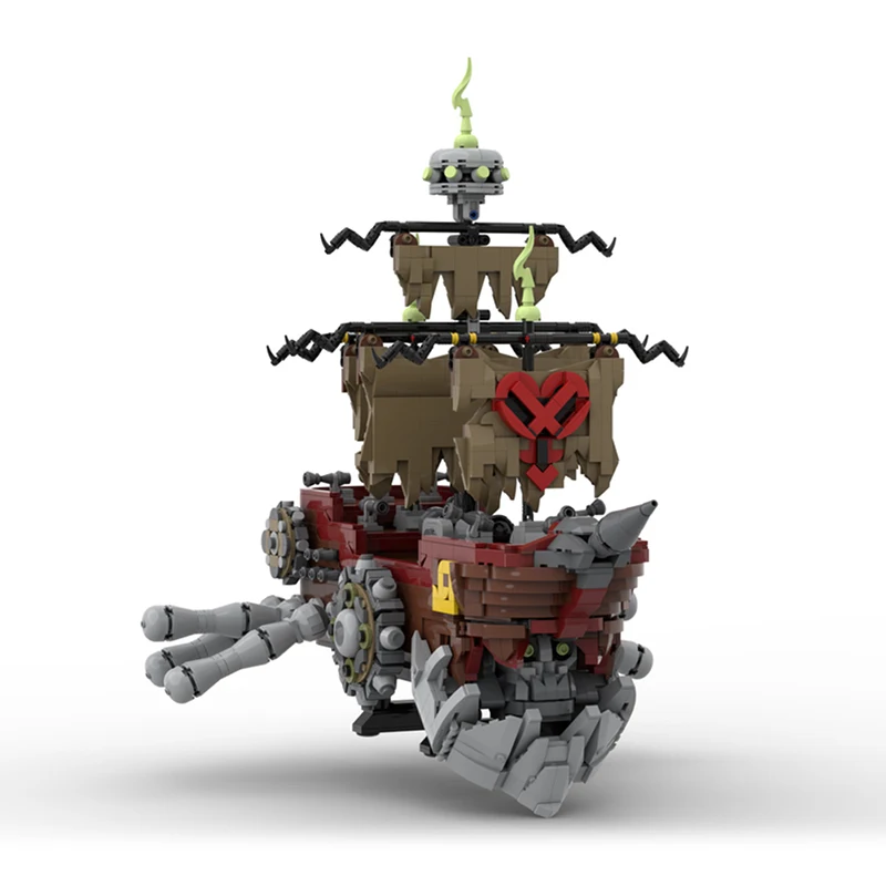 Bricklink Ideas Game MOC Kingdom Pirate Ship Gummi Heartless Ghost Boat Sets Building Blocks Kid Toys Christmas Gift - view 2