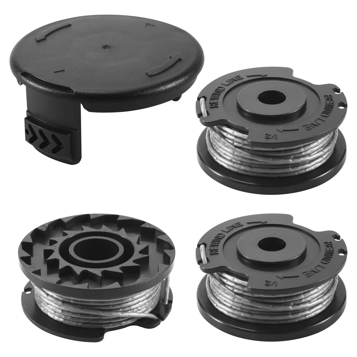 3 Pack String Trimmer F016800569 linea di bobine con coperchio della bobina muslimah per Bosch Easy Grass Cut ART 23SL 26SL