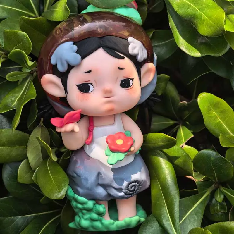 

Xiaoyan Outing Garden Series, модная мультяшная кукла, слепая коробка, виниловое лицо, настольное украшение ручной работы, игрушка-сюрприз, подарок для детей