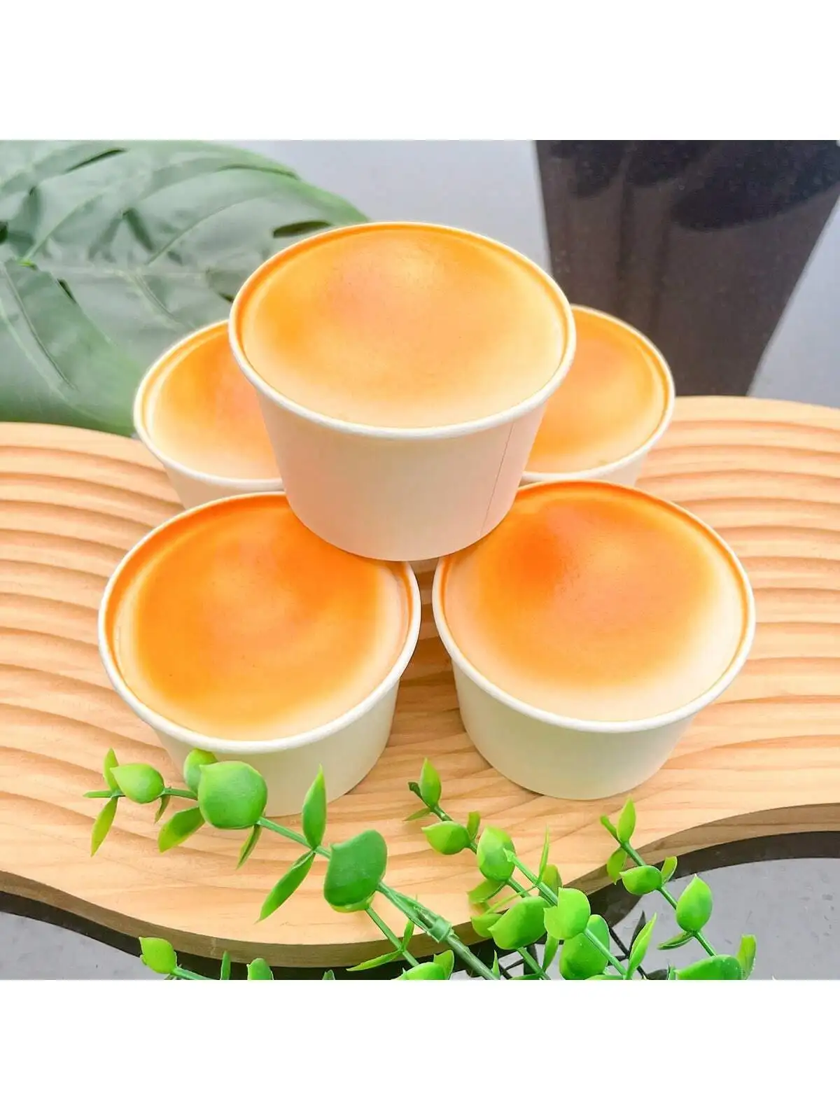 

Realistic Cheese Cupcakes Fake Food Paper Cup Dessert Home Decor Party Prop Durable Plastic Artificial Baking Display Gift