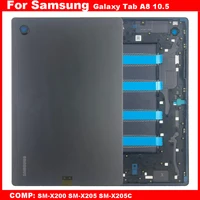 Cubierta trasera de carcasa para Samsung Galaxy Tab A8 10,5 SM-X200 SM-X205 SM-X205C X200 X205 X205C, cubierta trasera de batería, reemplazo trasero