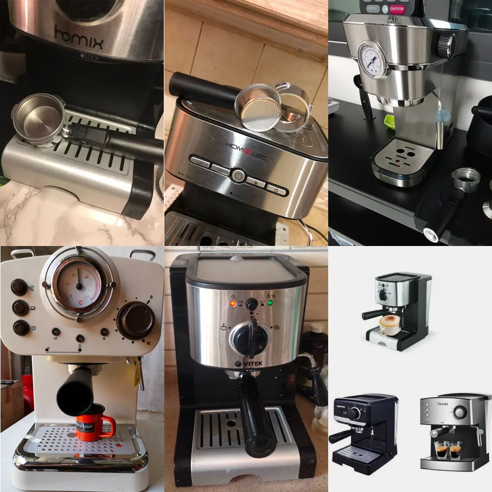 51mm Bottomless Coffee Portafilter With 1 2 4 Cups Basket for Homix Hibrew h11 Oster Cecotec Phico Brayer br1101 Coffee Machine