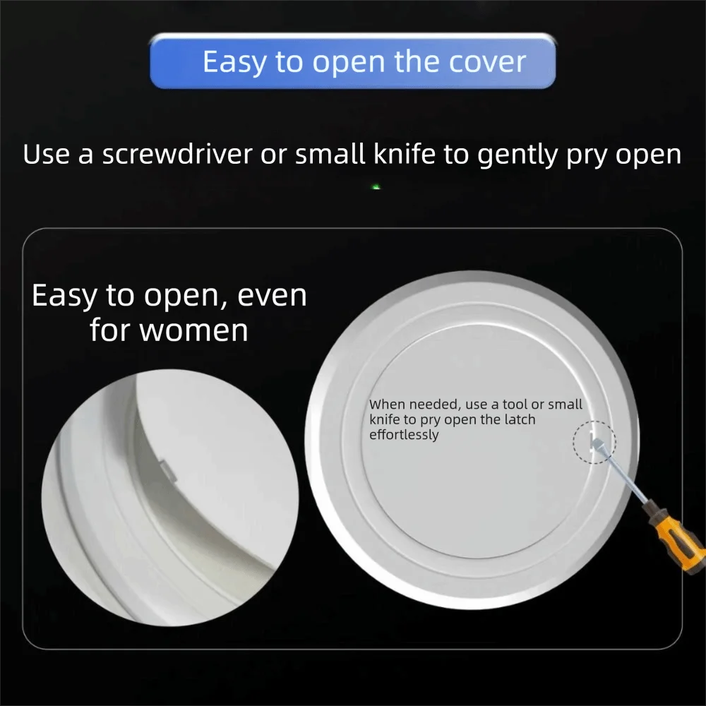 New Round Access Panel Self Adhesive White Access Doors Removable Wall Panel