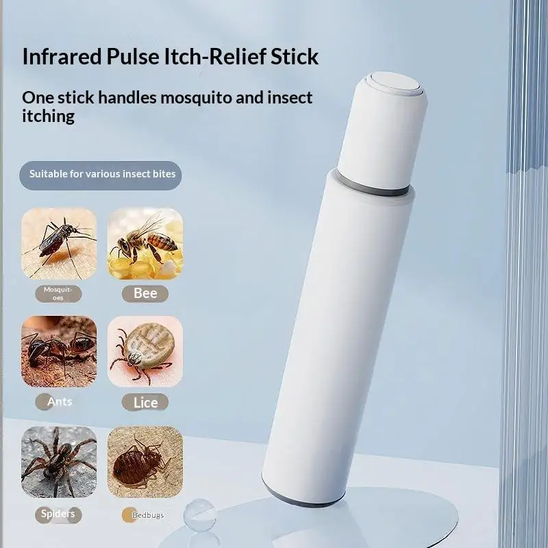 Mosquito Bite Itching Relief Pen Portable Rechargeable Physical Anti Itch Device For Outdoor Home Travel Kids Use
