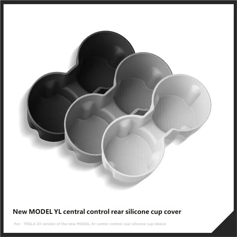 For Tesla Model YL 2026 Car Silicone Refrigerator Storage Box Restyling Tray Interior Storage Accessories