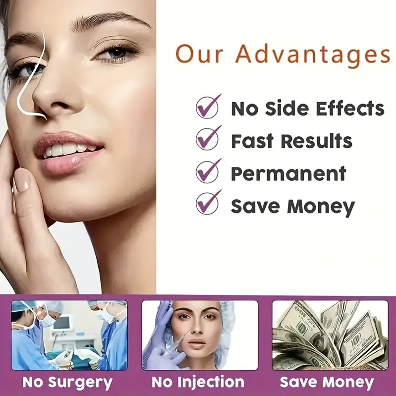 مصحح جسر الأنف غير المؤلم مناسب لكل من النساء والرجال، مناسب لرفع وسحب الأنف الواسعة والمنحنية #6