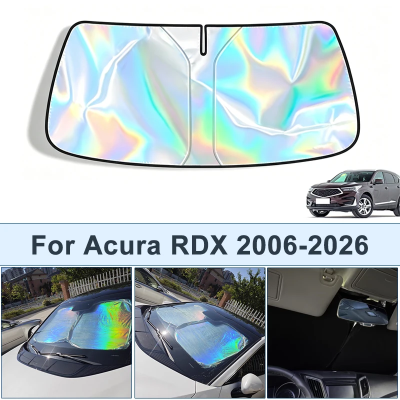 

Foldable Front Windshield Sun Shade For Acura RDX 2006-2026 UV Reflective Sun Protection Cover Car Interior Accessories