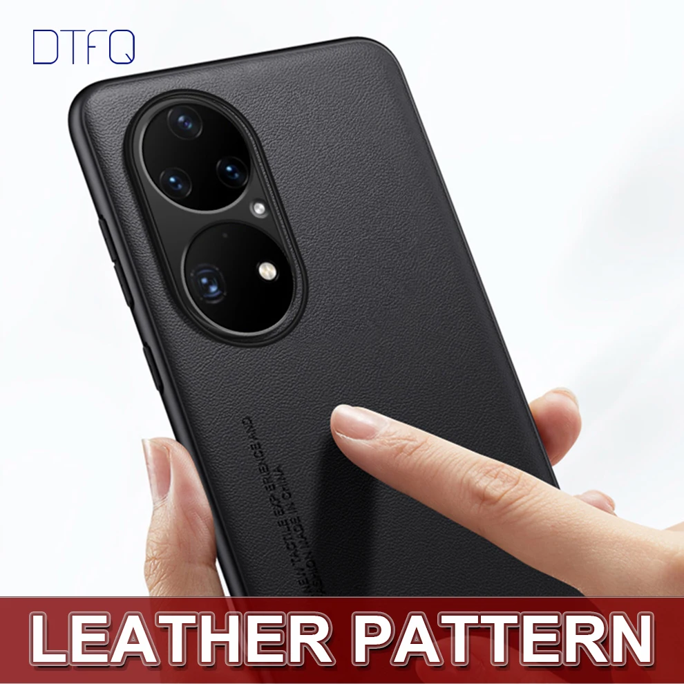 For Huawei P50 Pro Case Leather Pattern Cover Coque Funda Shockproof Luxury Leather Case for Huawei P50 P50 Pro