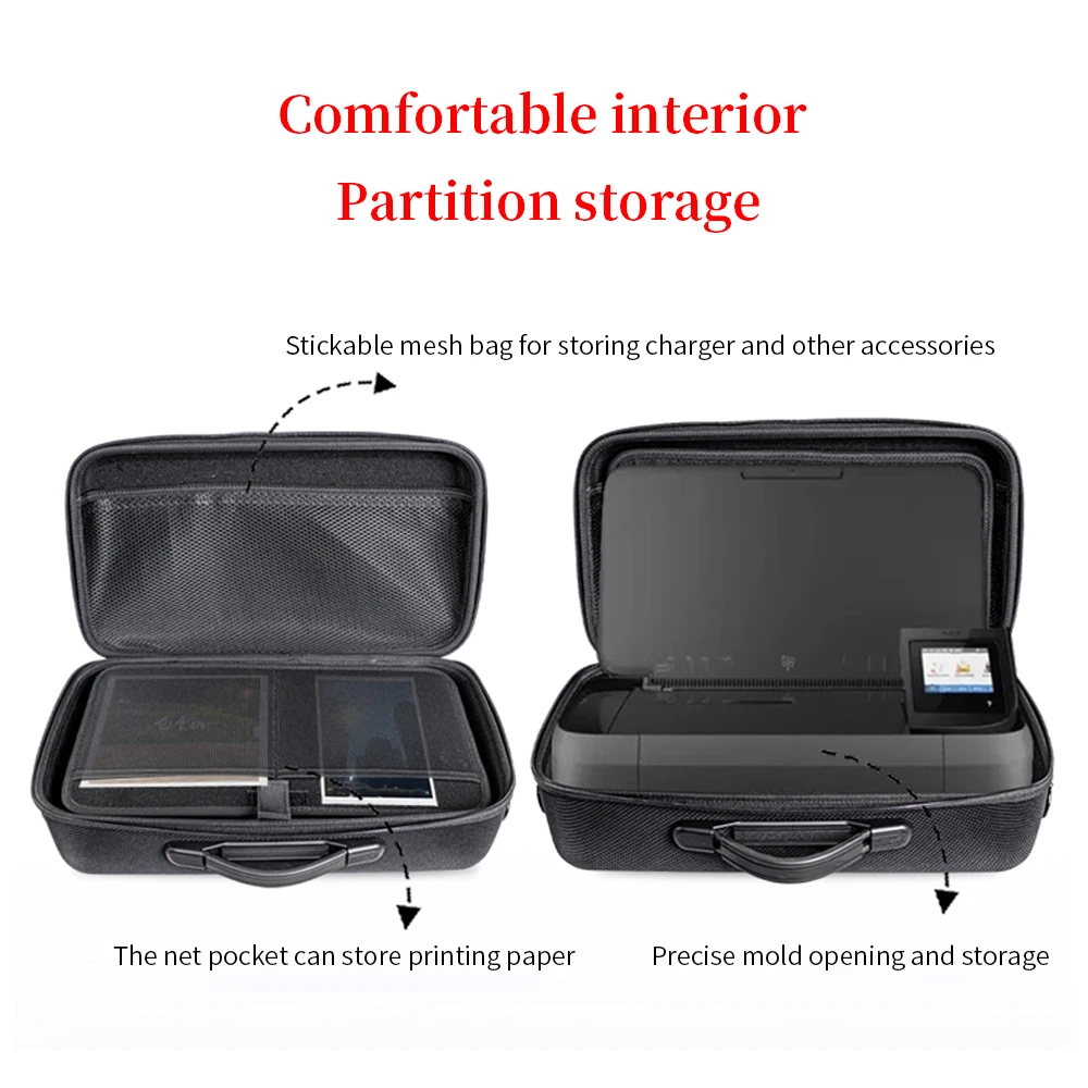 Estuche de almacenamiento duro EVA para impresora HP OfficeJet 250 258 200, caja protectora Jet250 Jet258 Jet200, estuche de transporte portátil para impresora inteligente