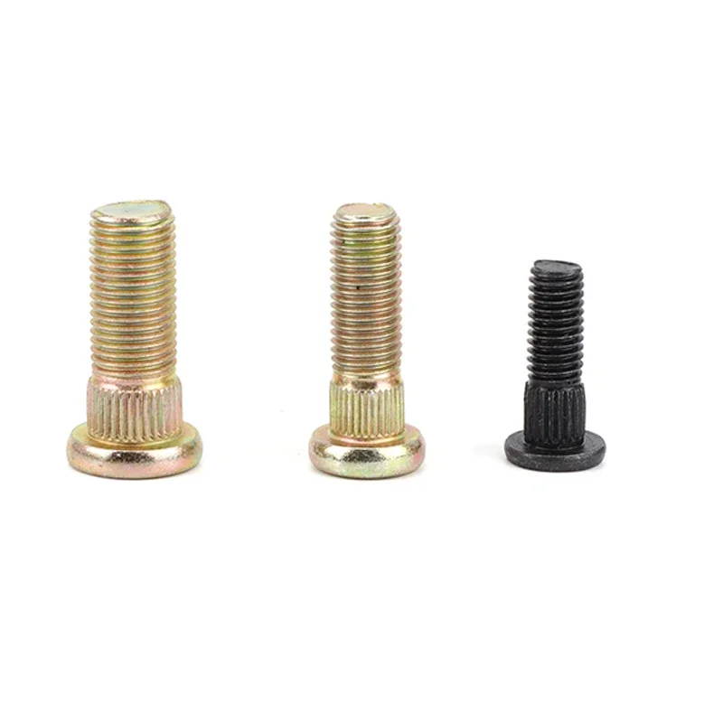 AliExpress 4Pc Platen Screws Tooth Knurled Rivet Crimp Rivets Spline Screw Wheel Hub Stud 10.9 Steel For ATV UTV Kart Quad Moto Bike Parts