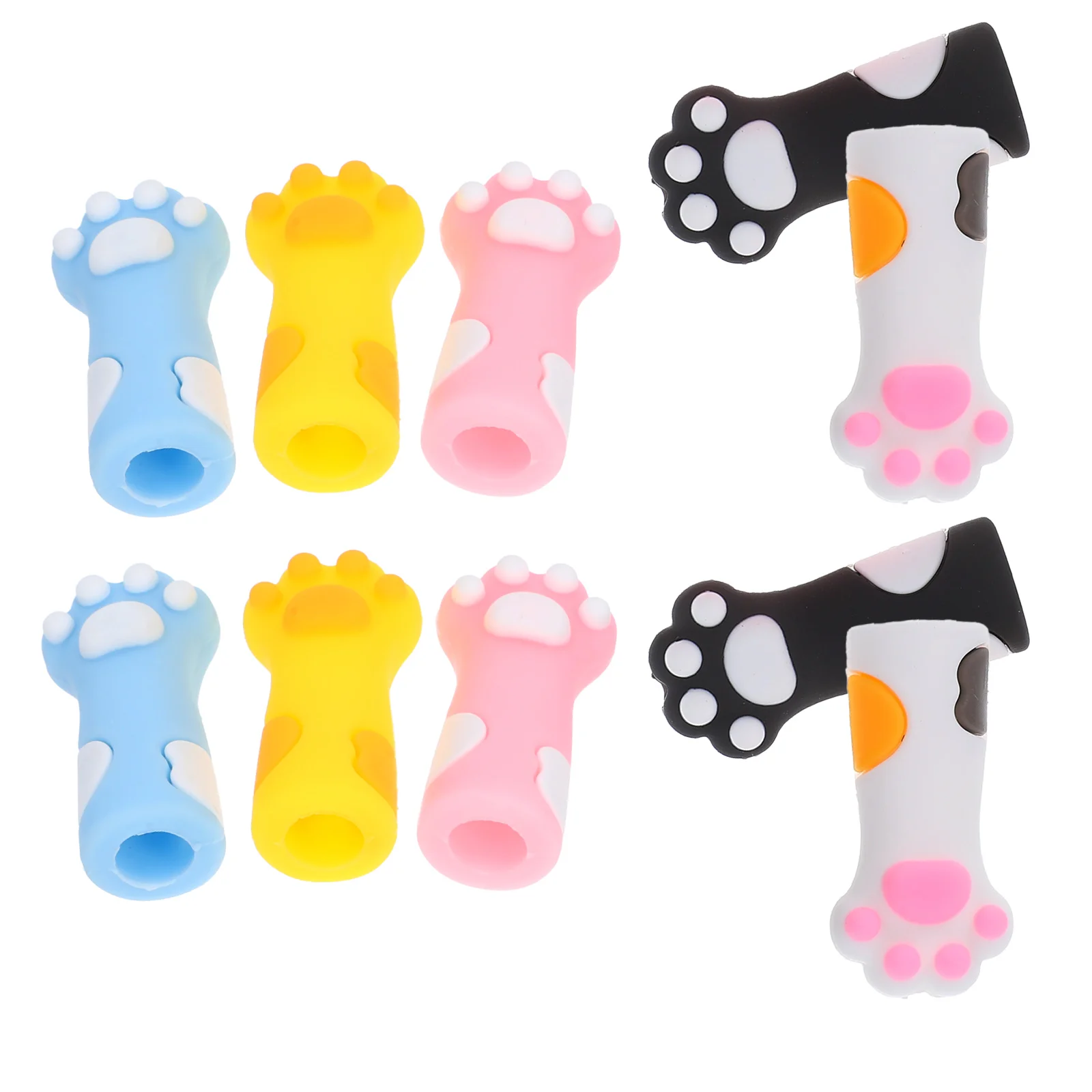 

10pcs Needle Protectors Silicone Stitch Stoppers For Knitting Needles Sewing Crocheting Diy Nonslip Tip Covers Lightweight End