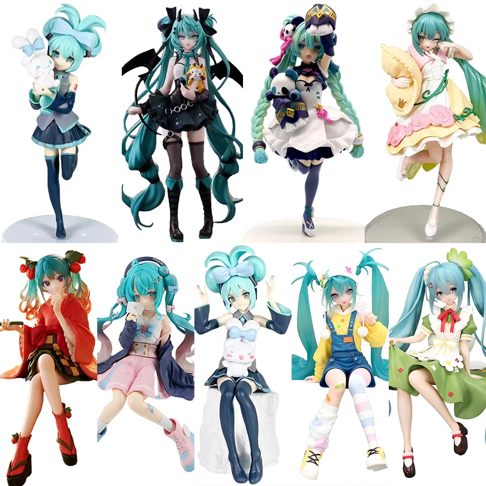 Beautiful Hatsune Miku Series Cartoon Handmade Devil Hatsune Miku Ear Dog Hatsune Miku Handmade PVC Model Anime Handmade Toy