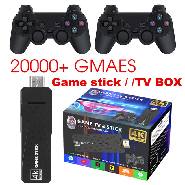 

GT65 HD Video Game Stick Console 4K 10000 Game Wireless Android TV Home Game Console Bluetooth Handle Support 64BG 128GB