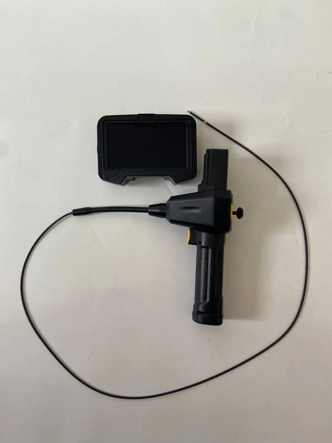 Industrial Borescope , 360° Articulating Endoscope with 5'' Lcd Screen 1MP Waterproof for Auto Engine Inspection