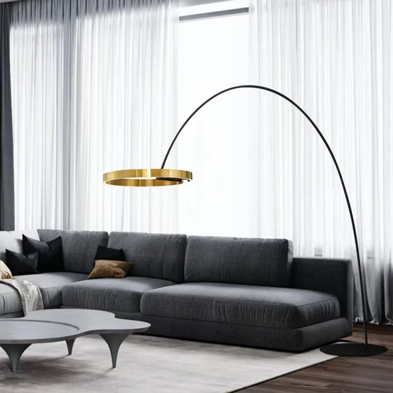 

Popular Big Floor Lamp Gold Copper Black Dimmable Living / Hotel Robby Reading Room Decorationa light Stand light room decor