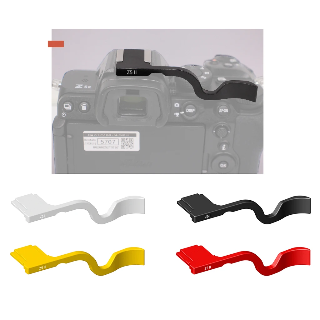 Z5II Metall-Daumengriff Handgriffhalter für Nikon Z5 Z6 Z7 Z5II Z6II Z7II Z6III Kamera-Zubehör Blitzschuhabdeckung – Detail 5