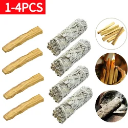 1-4PCS Palo Santo Natural Incense Sticks Aromatherapy Burn Sticks No Fragrance Incense Wooden Smudge Sticks for Home Living Room