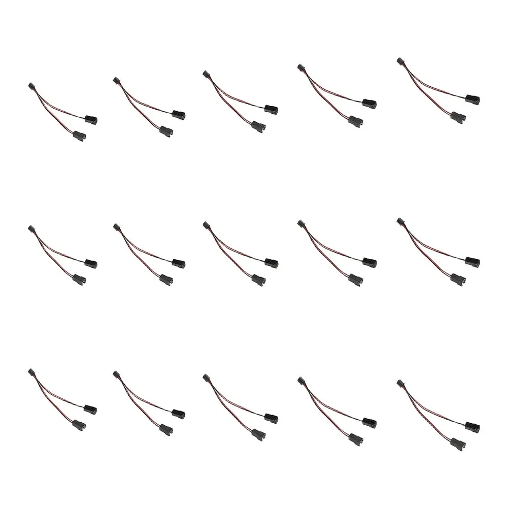 10pcs Fan Splitter for 3D Printer Motherboard Fan Header XH2.54 2-pin Connector Dual Cooling Support 110mm PVC for cable