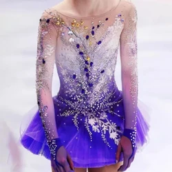 Customized Girls Figure Skating/Skating Spinning Costumes /Adult and Children Girls Performance Costumes Performance Costumes
