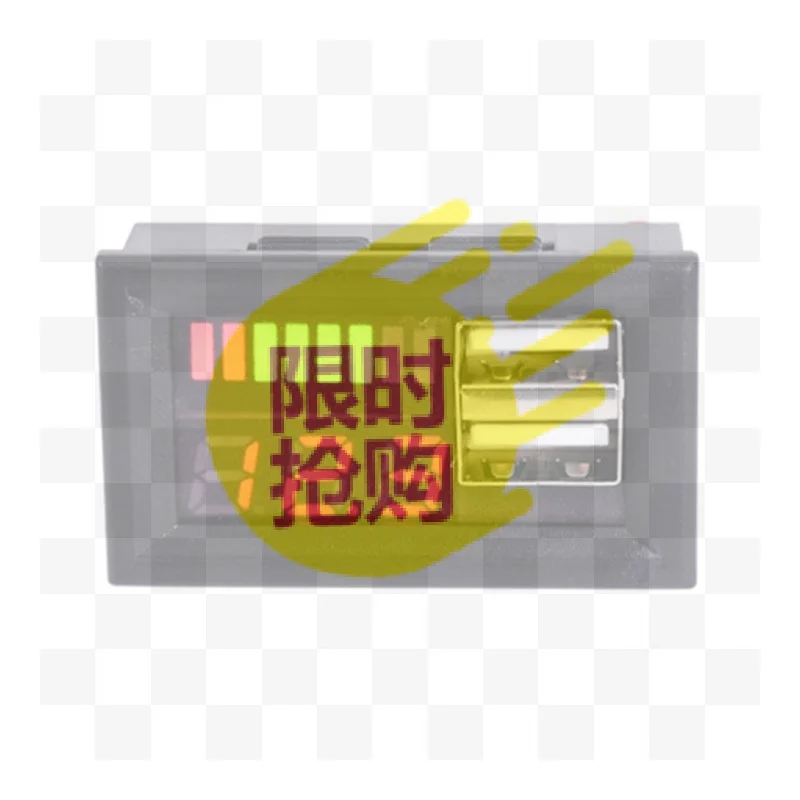 【CMO】Dual USB LED Digital Voltmeter Realtime Battery Capacity Display Fast Charging For Car Motorcycle RV Boat DIY