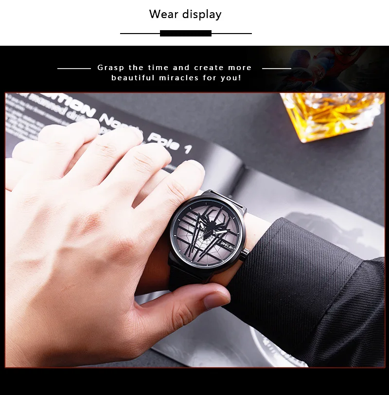 2024 Luxury Fashion Sports Men\'s Watch Spider Casual Hot Selling Wristwatch Waterproof Quartz Men Watches New Free Delivery