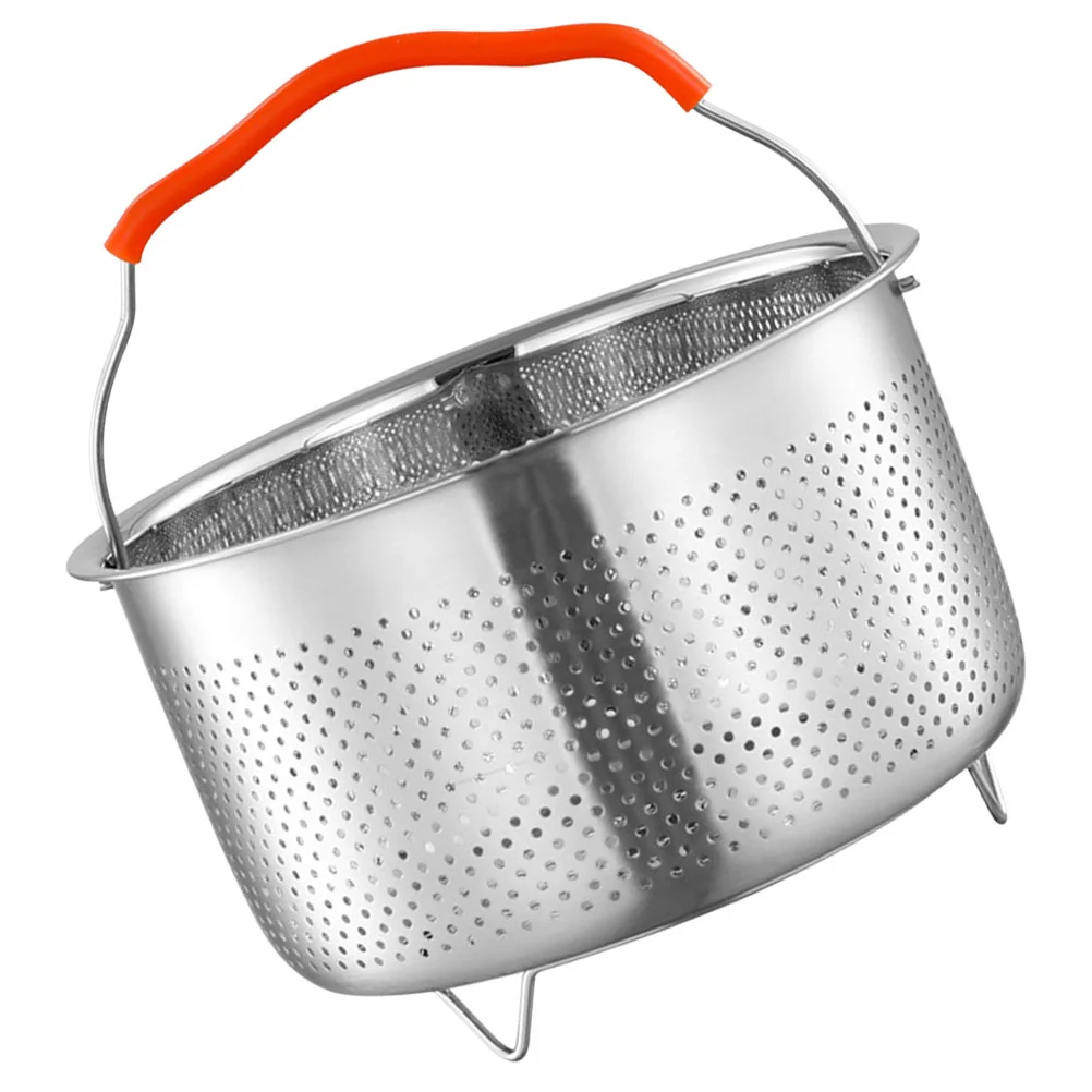 

Stainless Steel Rice Steamer Vegetable Basket Rack for Pot Round Steaming Electric Cooker
