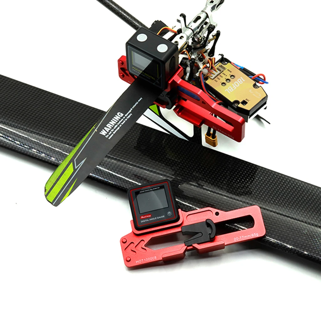 STEAM-RC Helikopter Magnetischer LCD-Winkelmesser / Metall-Neigungsmesser für 200-800 RC-Drohnen – Detail 12