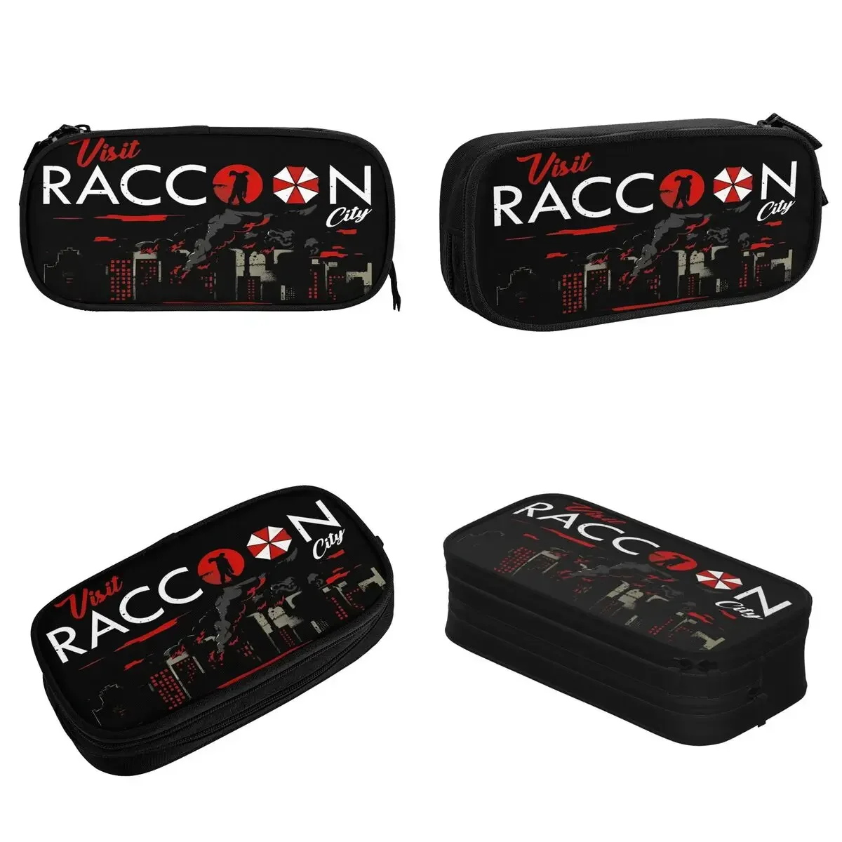Creative Resident Visit Eviled Pencil Cases Game Umbrella Pencilcases Pen Box for Girl Boy Big Capacity Bag Office Stationery view 2
