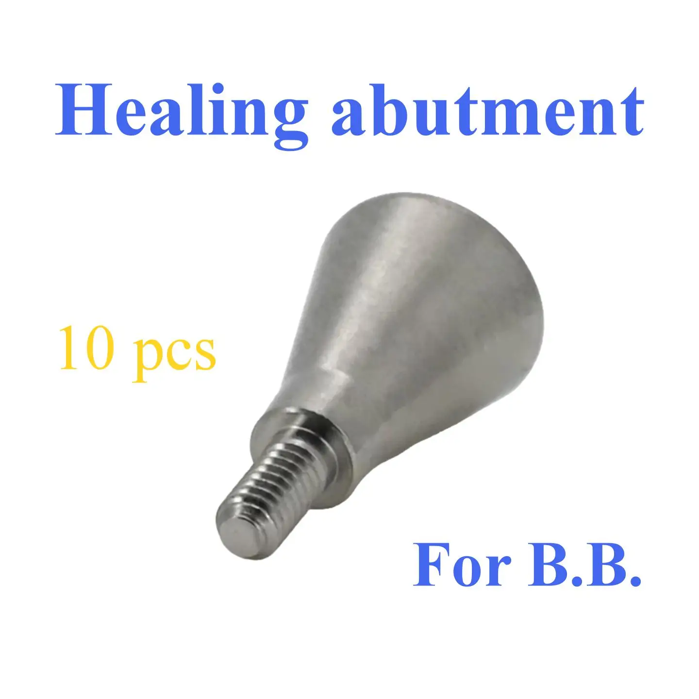 10Pcs Dental Titanium Healing Abutment Fits B.B. Implants Gingival Cuff Former Emergence Profile Surgical Prosthetics Materials