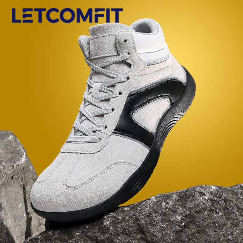 

Unisex Barefoot Sneakers Men Wide Toe Minimalist Zero Drop Shoes Non Slip Lace Up Casual Sneaker High Top Outdoor Hiking Shoes