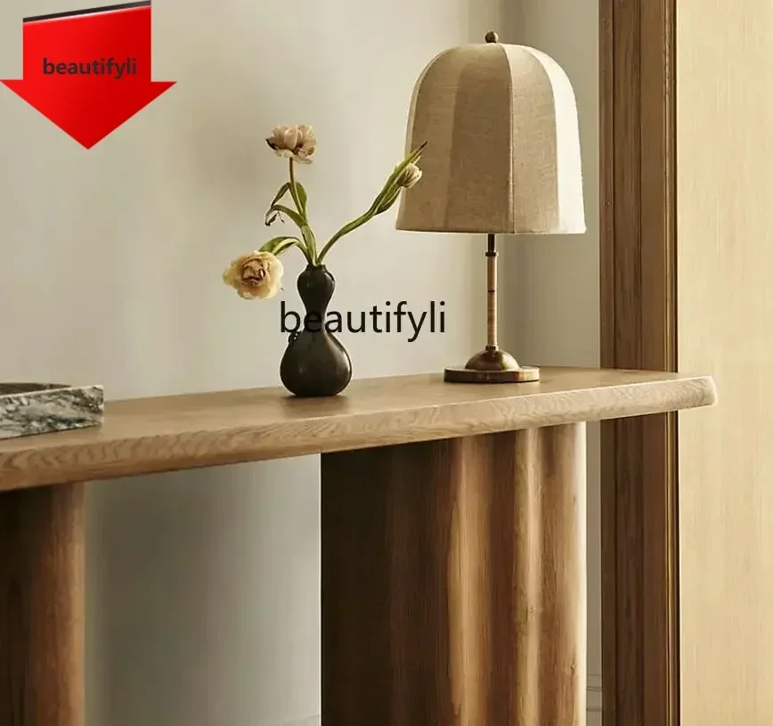 03.Console Stroke Retro Console Tables a Long Narrow Table Aisle Corridor Side View Sets a Long Narrow Table Nordic