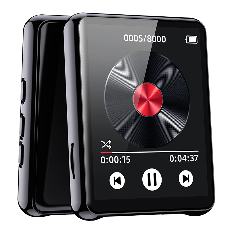 HiFi MP3 Player Portable Video Player Bluetooth-Compatible 5.3 Audio Player with Speaker/FM Radio/Recording Gift for Kids Adults