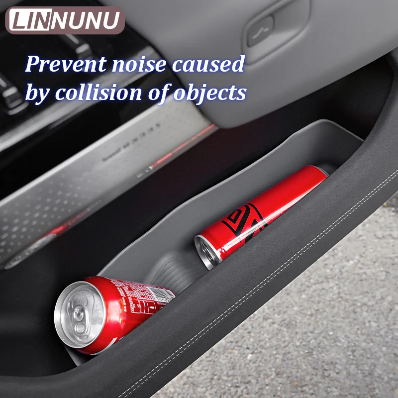 LINNUNU силиконовый ящик для хранения дверей автомобиля для Zeekr 7x 2025 2026, аксессуары для салона автомобиля, водонепроницаемый, грязеотталкивающий, снижает шум