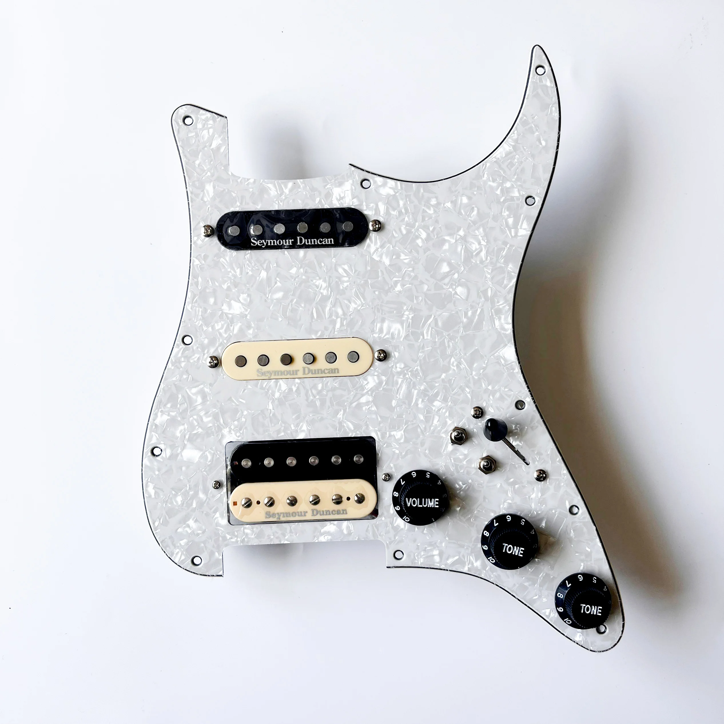 HSS Prewired Pickguard Set Multifunction Switch  SSL1 Chrom TB-4 Ainico 5 Pickups Coil Splitting Switch CTS Copper Pots