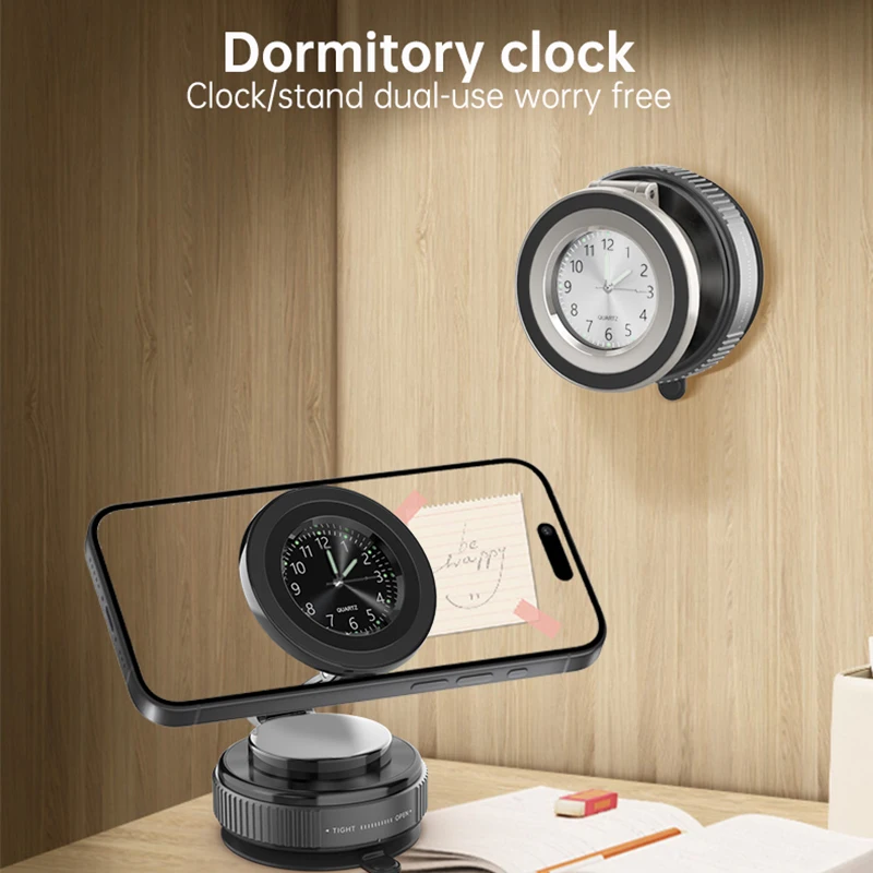 

2025 Новый складной кронштейн для мобильного телефона с магнитной присоской и часами 720 ° Гибкий вращающийся автомобильный держатель для мобильных телефонов и планшетов