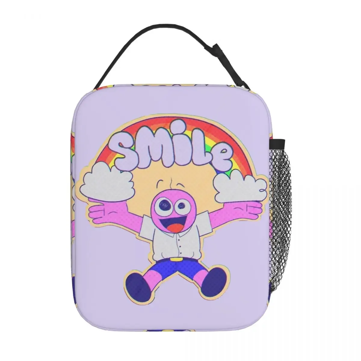 Cute Smiling Friends Pim Insulated Lunch Bag Black Comedy Food Container Portable Cooler Thermal Lunch Box For School Office