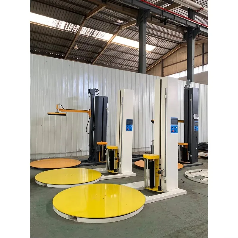 Portable Plastic Wrapping Film Packaging Machine Heavy Duty Pallet Wrapping Machine Quality Assurance for Industrial Packing