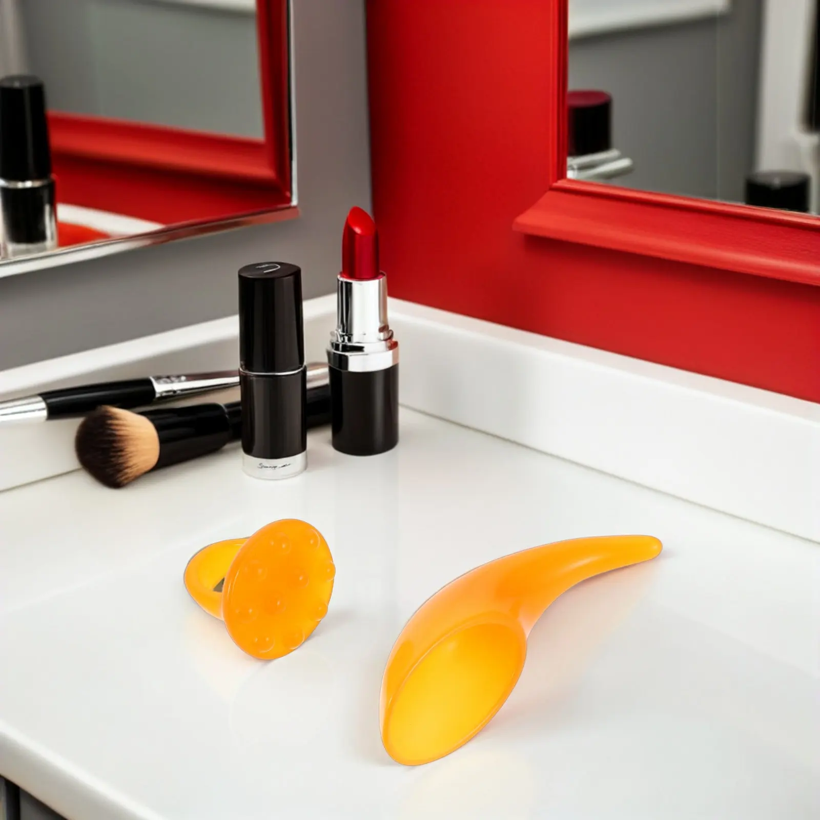 

Набор из 2 массажеров для лица и шеи: натуральная роговая скребковая доска для моделирования овала лица, портативный инструмент Гуаша для сияющей кожи