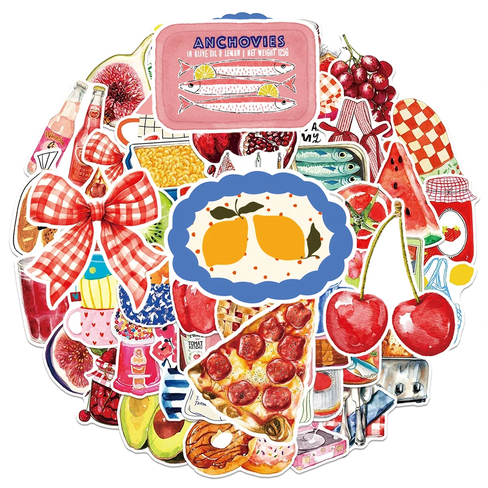 

10/30/50pcs Vintage Mediterranean Aesthetic Stickers Watercolor Art Graffiti Sticker Fridge Luggage Phone Cartoon Decal Toy Gift