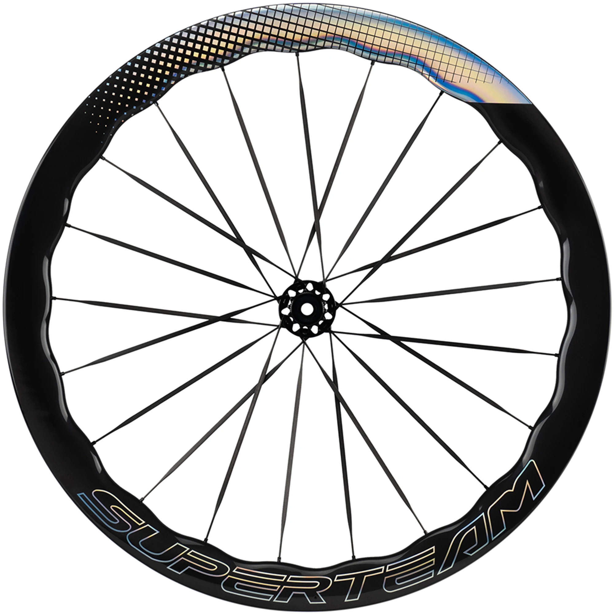 SUPERTEAM Carbon Spokes Wheels 700C UCI Quality Carbon Rim New Model Tubeless Disc Brake Wheelset AXLE THRU/QR