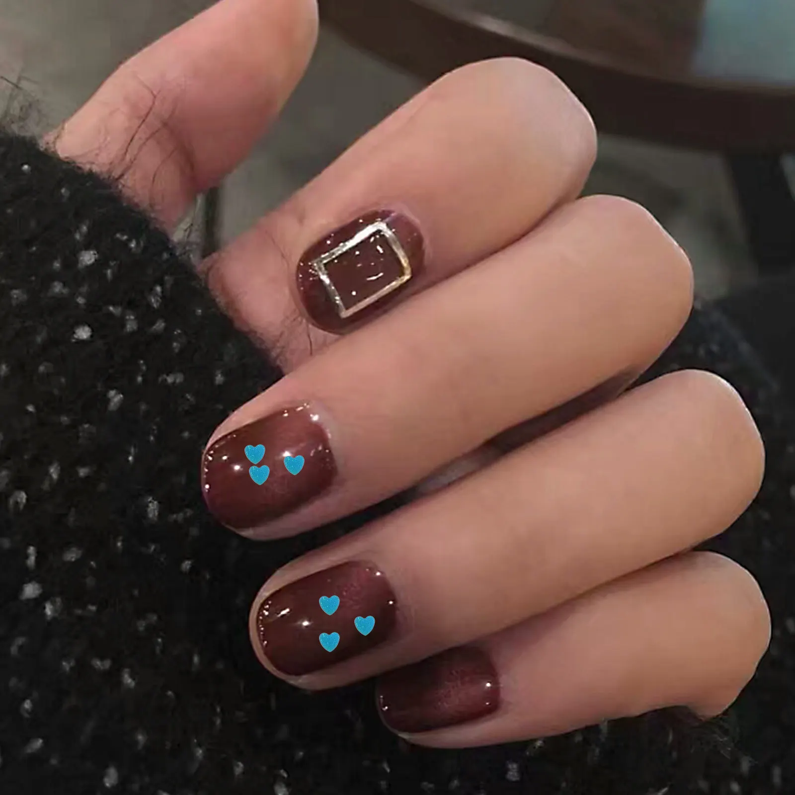 1Set Valentine's Day Nail Art Sequins Heart Shape Eye Makeup Decoration Heart Shaped Nail Sequins Eye Makeup Glitters