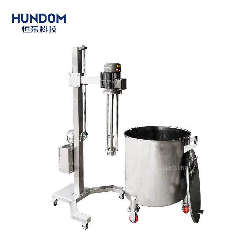 High Shear Mixer Homogenizer Industrial Paint Oil Chemical Emulsifier Mixer Machine For Lifting Frame Mixing Tank