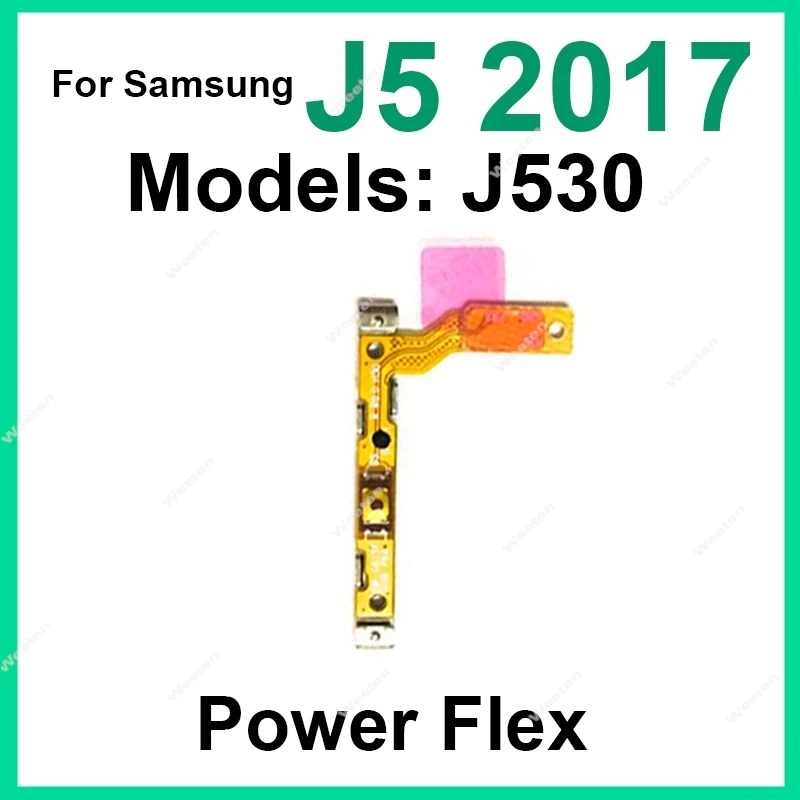Power Volume Flex For Samsung Galaxy J3 J5 J7 2017 J330 J530 J730 Power Volume Control Key Flex Cable Ribbon Repair view 3