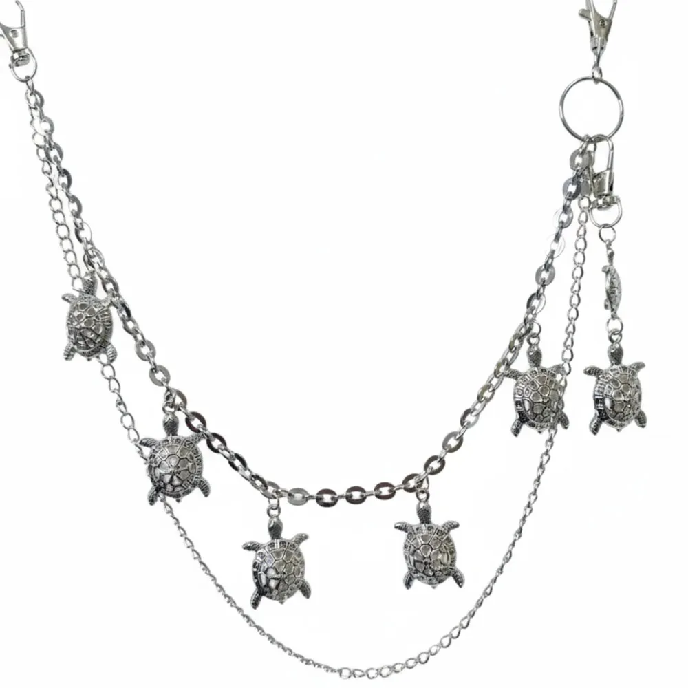 

Fashion Gothic Turtle Waist Chain Hip Hop Y2K Layered Jeans Chain Metal Alloy Harajuku Multi-layer For Women Man