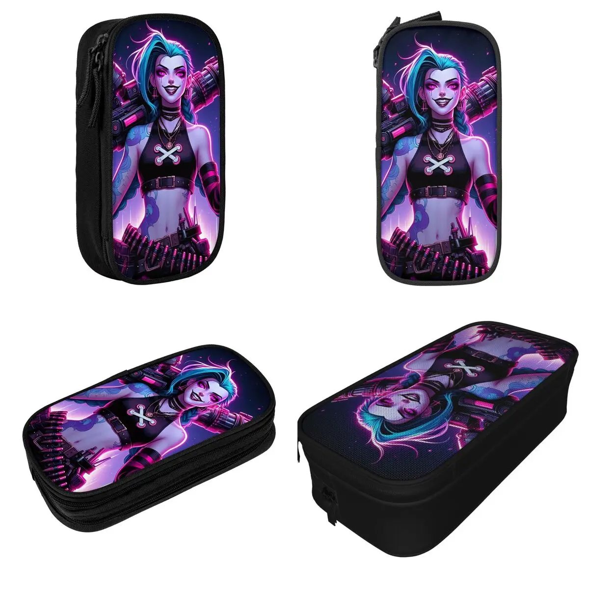 Jinx Pencil Cases Fun Arcane Pen Box Bags Student Big Capacity Students School Cosmetic Pencilcases