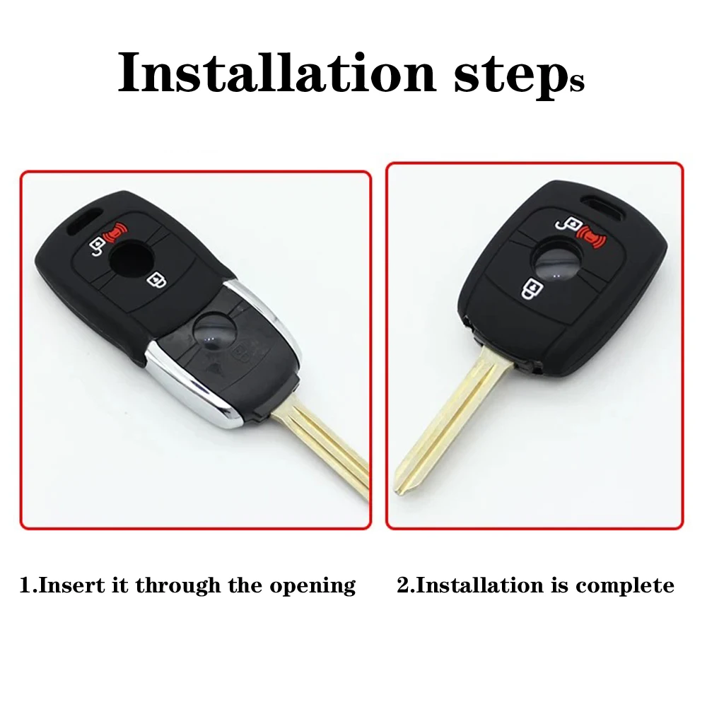 Fit for Ssangyong Korandog  Actyon Rexton Korando remote control Silicone keycase 2 Buttons