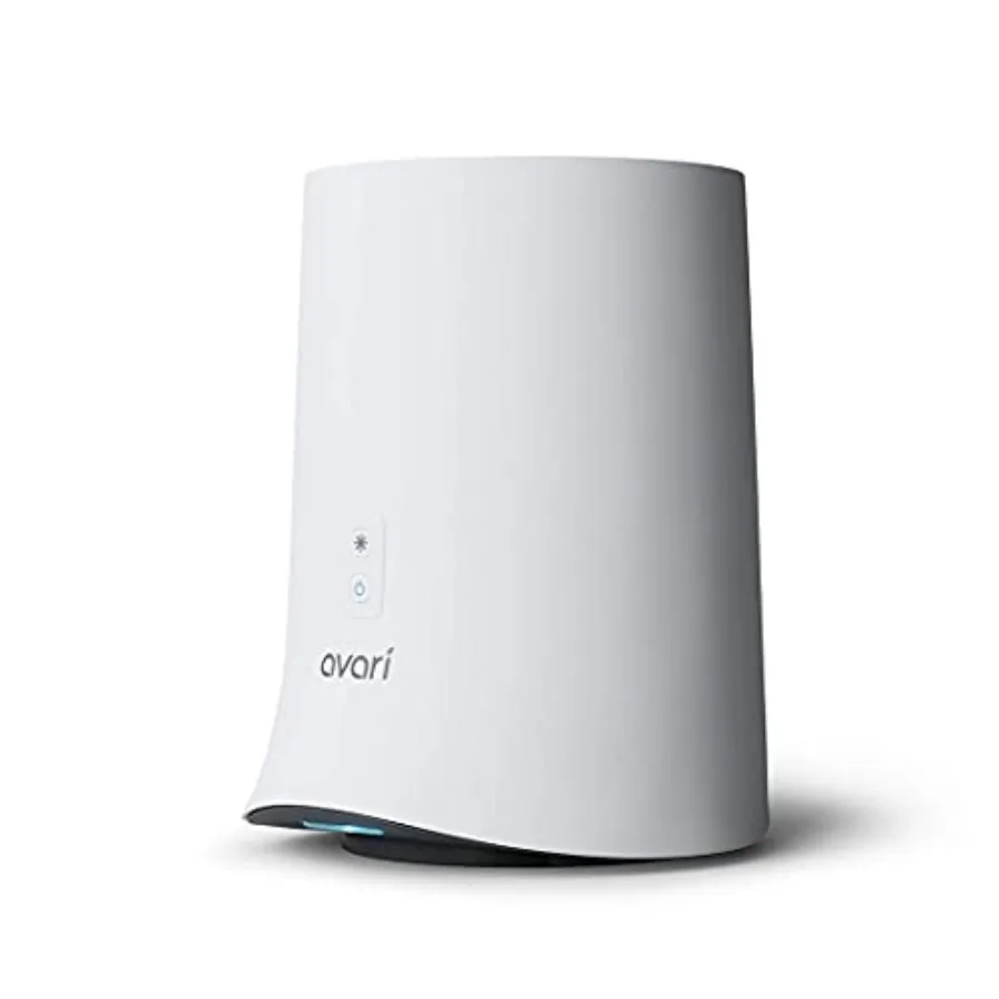 

Tabletop personal air purifier for home office use electrostatic charged filter better than HEPA white captures pollen smoke mo