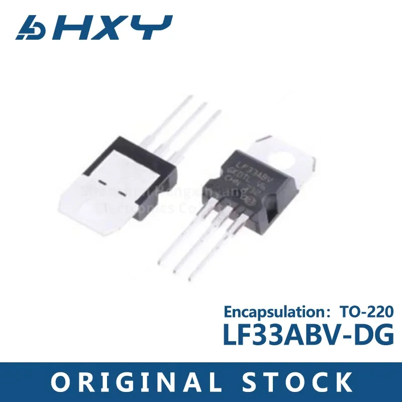 10PCS   LF33ABV TO-220 In-line Linear Voltage Regulator (LDO) LF33ABV-DG 30V 3A